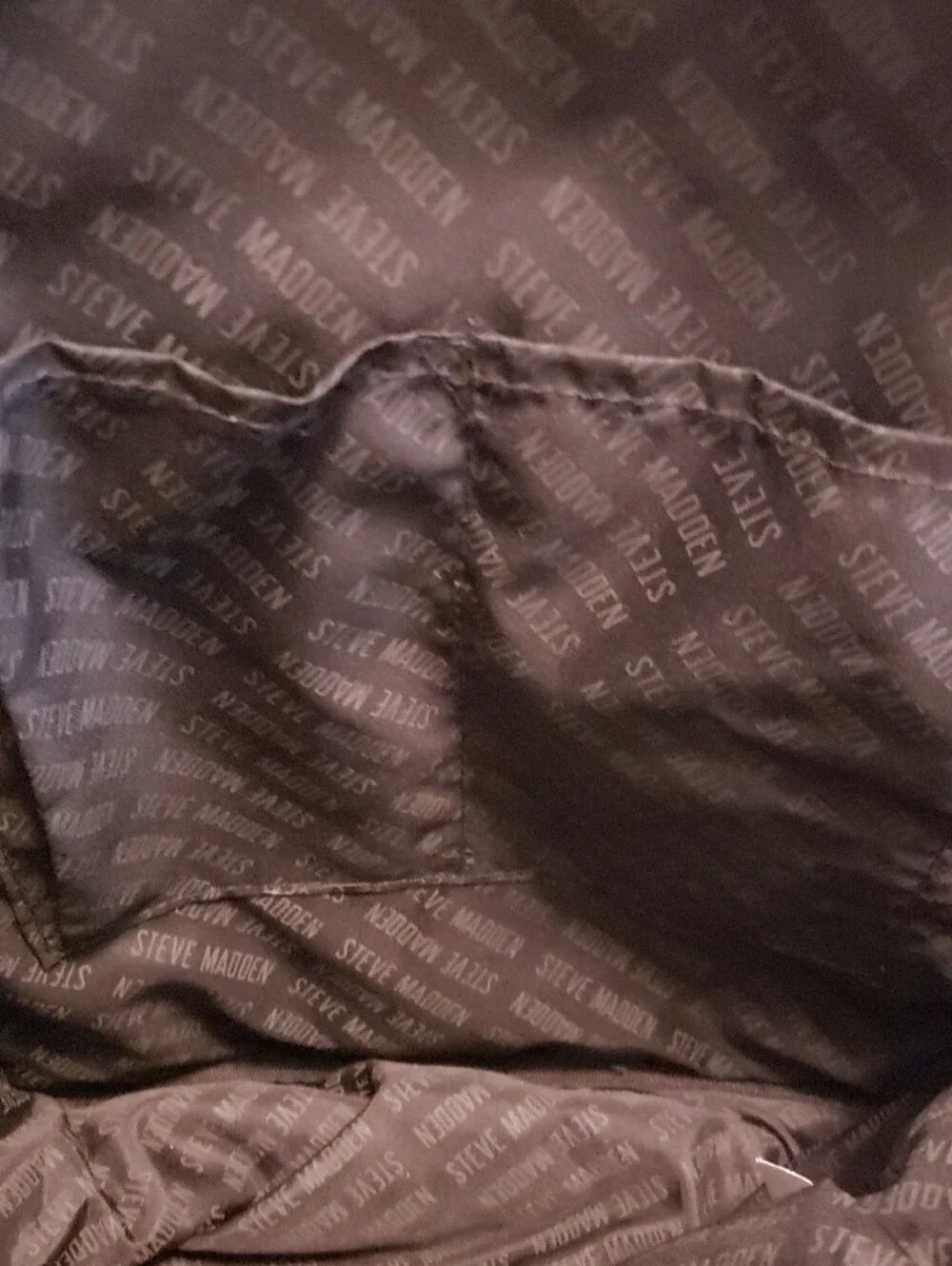 Steve Madden Olive Green Quilted Backpack
